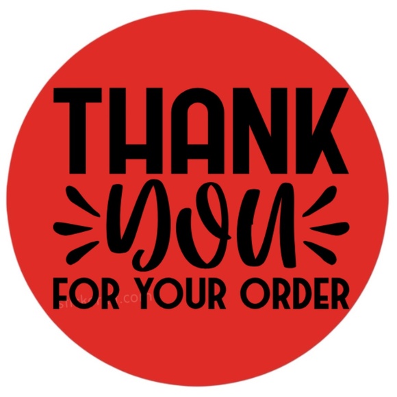100 thank you for your order stickers | packaging supplies NWT - Picture 5 of 11